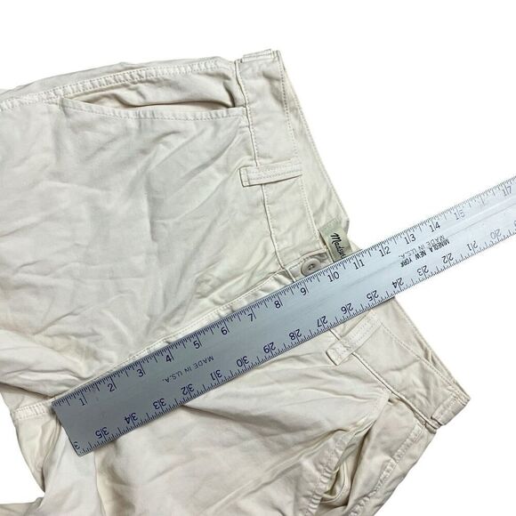 Madewell Pants Womens 26 Cream Cargo Garment Dyed Low Slung Straight High Waist - Picture 7 of 13